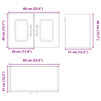 Pannello lavastoviglie Kalmar Legno vecchio 60 x 31 x 40 cm