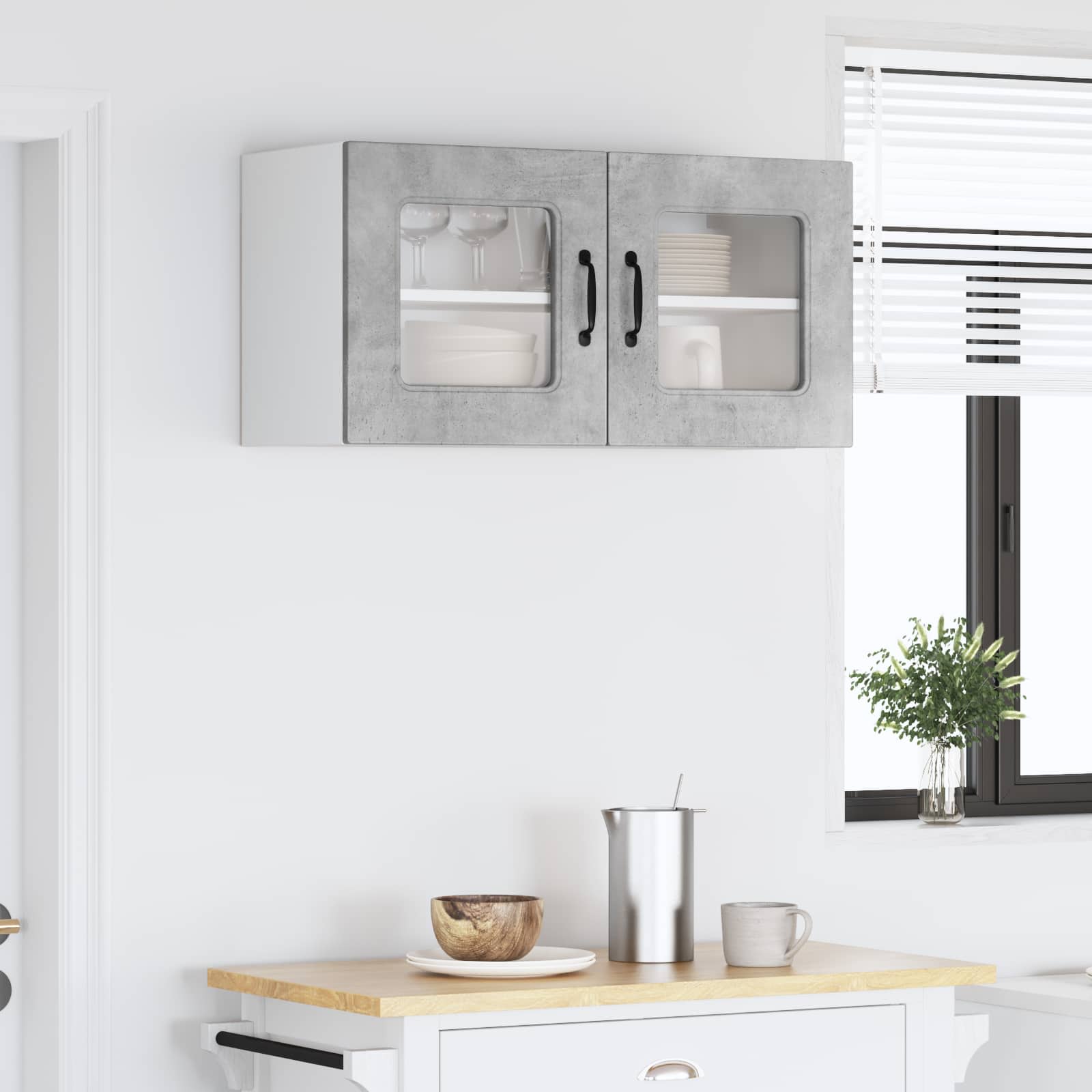 Pannello lavastoviglie Kalmar Grigio cemento 80 x 31 x 40 cm | homemem39