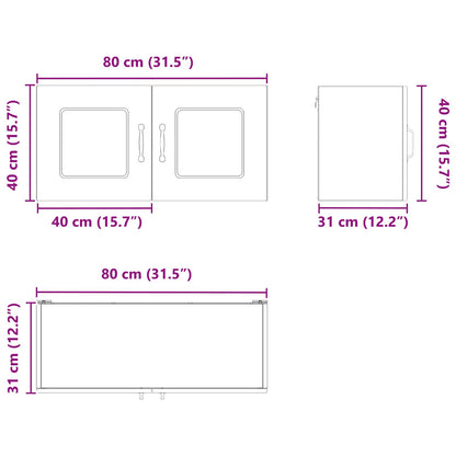 Pannello lavastoviglie Kalmar Rovere Marrone 80 x 31 x 40 cm