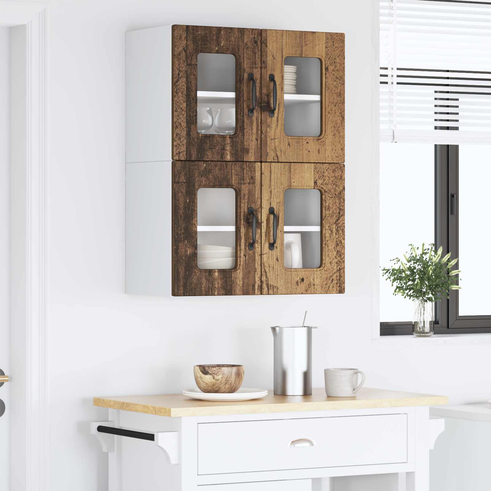Pannello lavastoviglie Kalmar 2 pcs Legno vecchio | homemem39