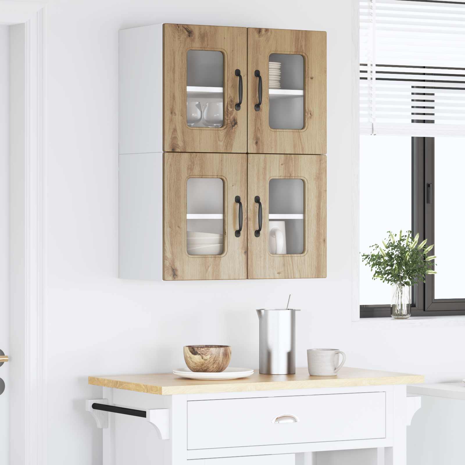 Pannello lavastoviglie Kalmar 2 pcs Rovere artigianale | homemem39