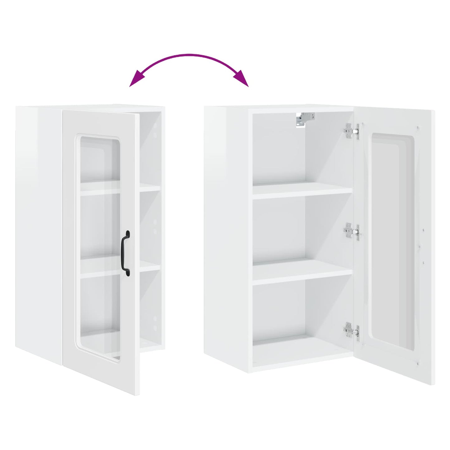 Pannello lavastoviglie Kalmar Bianco Lucido 40 x 31 x 80 cm