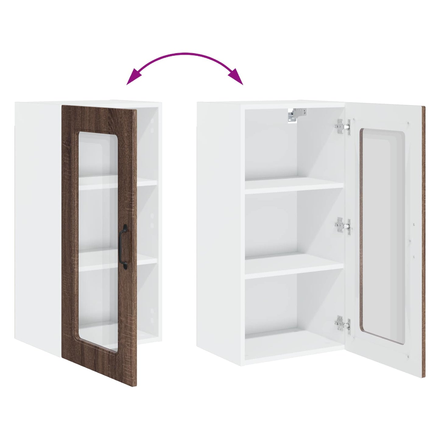 Pannello lavastoviglie Kalmar Rovere Marrone 40 x 31 x 80 cm