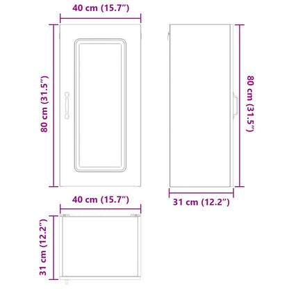 Pannello lavastoviglie Kalmar Legno vecchio 40 x 31 x 80 cm