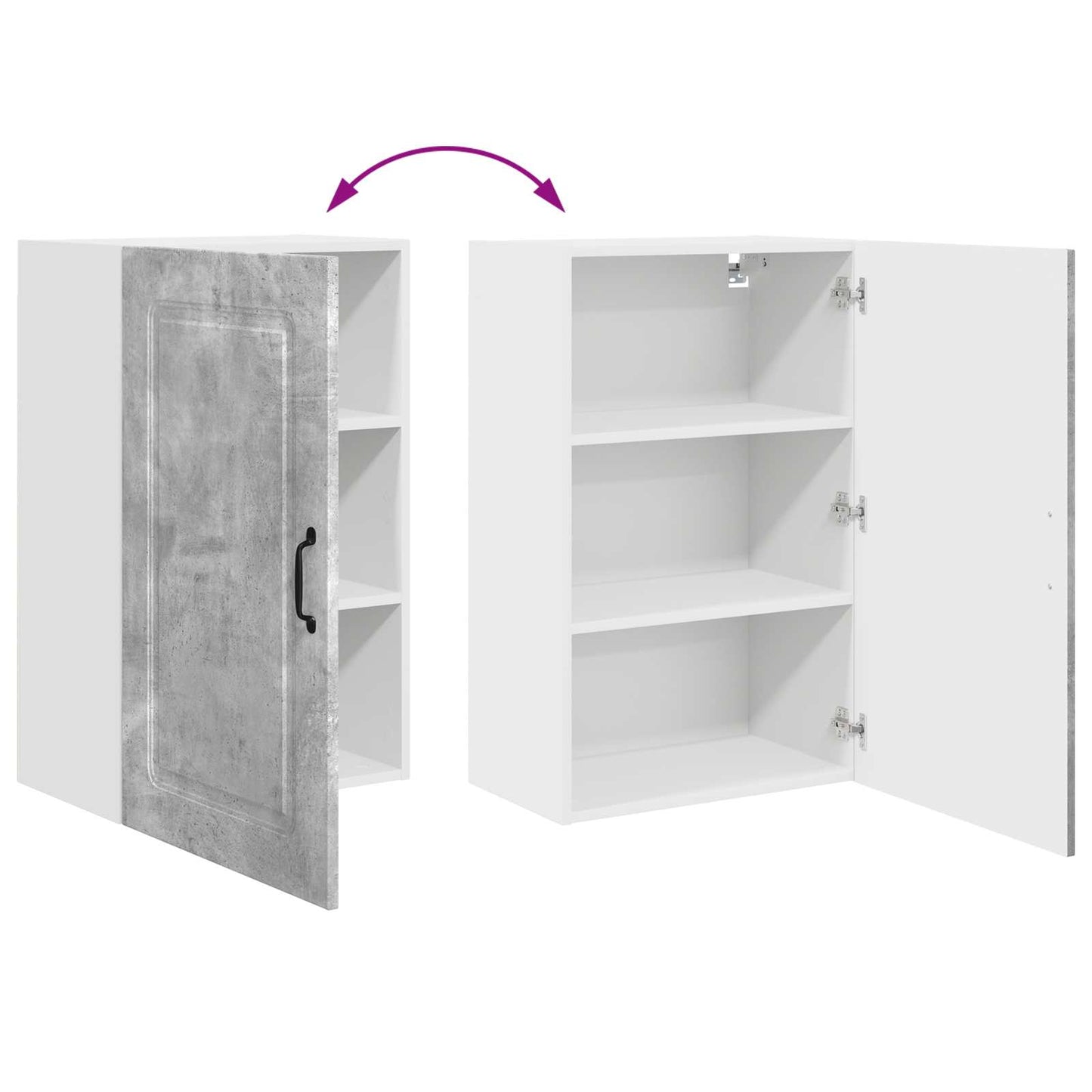 Pannello lavastoviglie Kalmar Grigio cemento 50 x 31 x 80 cm