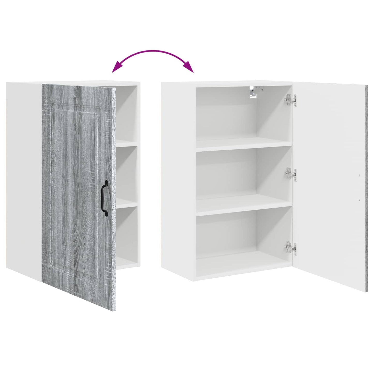 Pannello lavastoviglie Kalmar Grigio Sonoma 50 x 31 x 80 cm