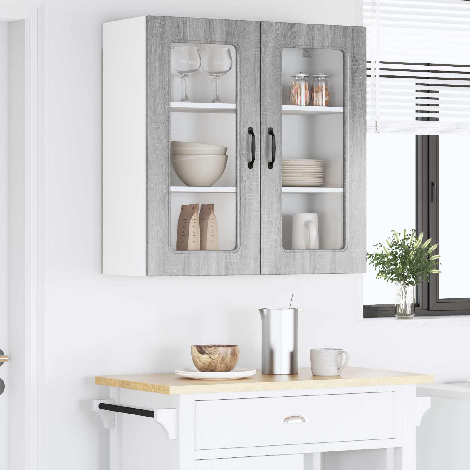 Pannello lavastoviglie Kalmar Grigio Sonoma 80 x 31 x 80 cm | homemem39