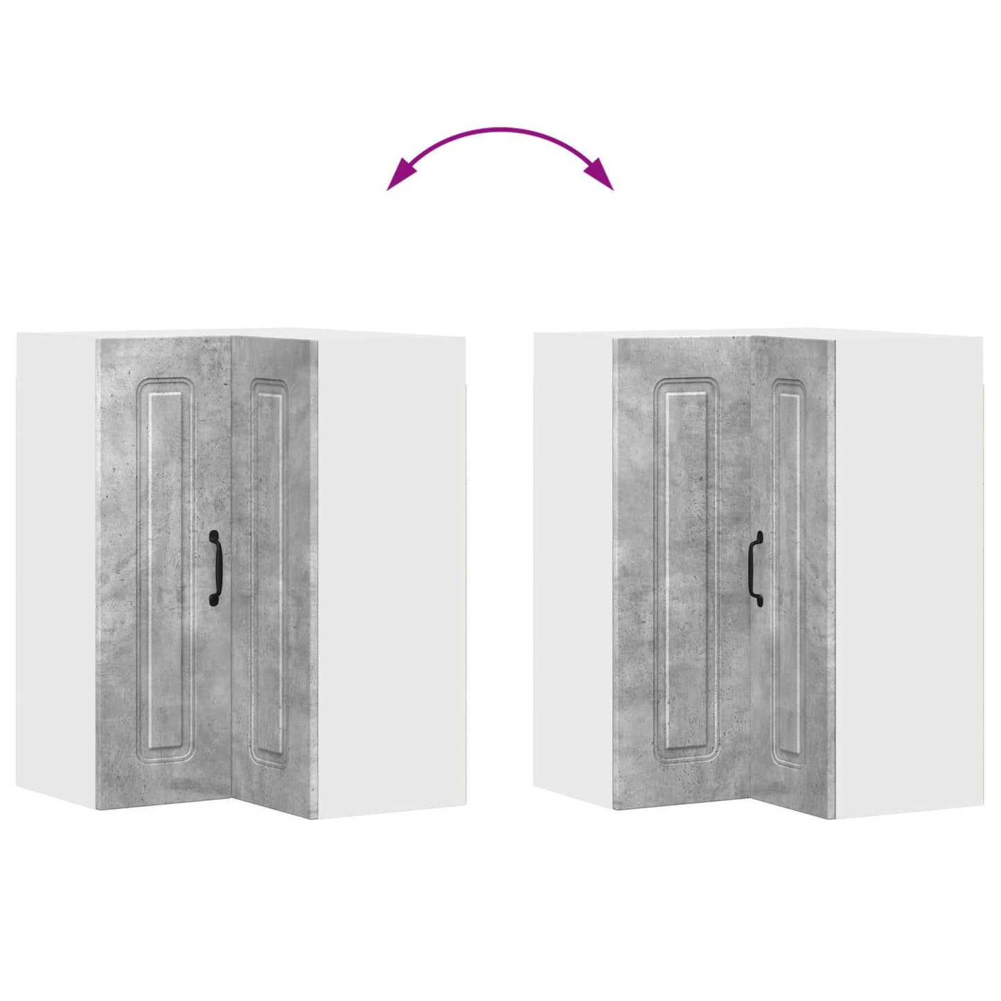 Pannello lavastoviglie Kalmar Grigio cemento 57 x 57 x 80 cm