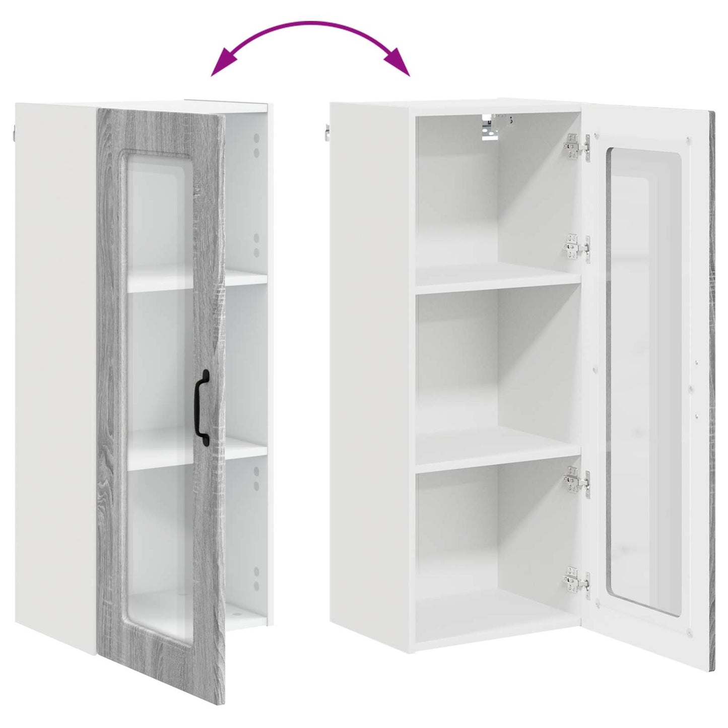 Pannello lavastoviglie Kalmar Grigio Sonoma 40 x 31 x 100 cm