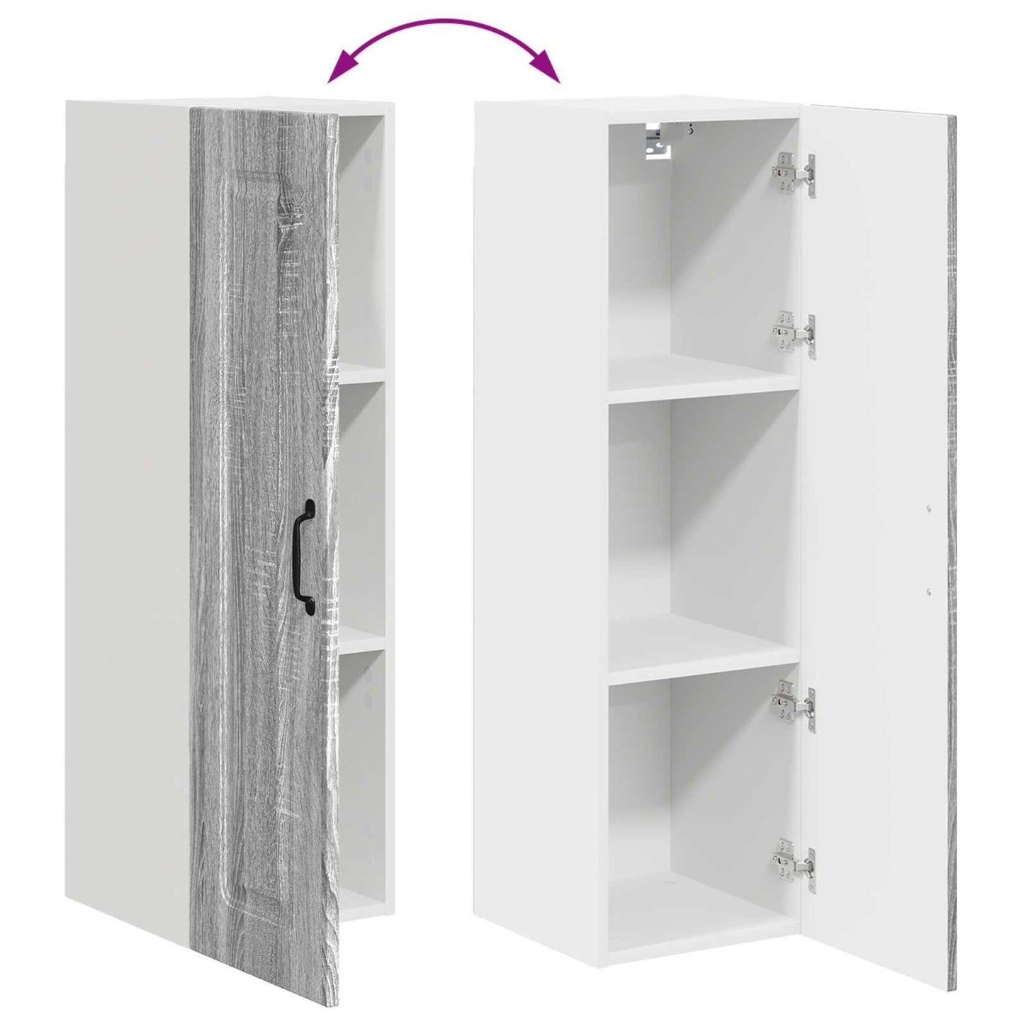 Pannello lavastoviglie Kalmar Grigio Sonoma 30 x 31 x 100 cm