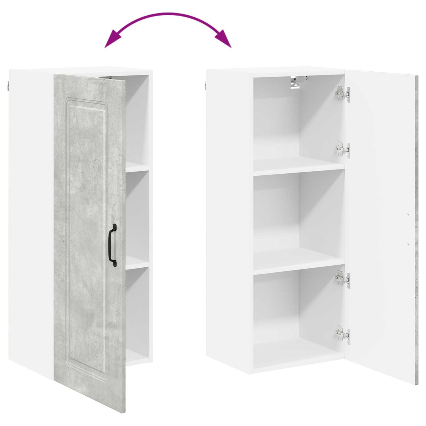 Pannello lavastoviglie Kalmar Grigio cemento 40 x 31 x 100 cm