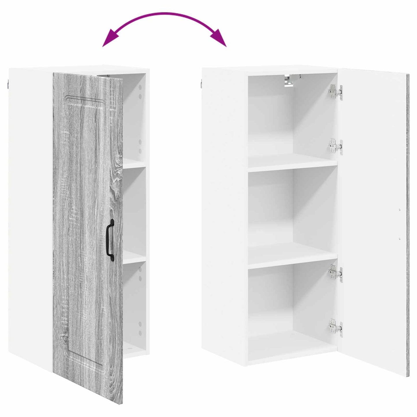 Pannello lavastoviglie Kalmar Grigio Sonoma 40 x 31 x 100 cm