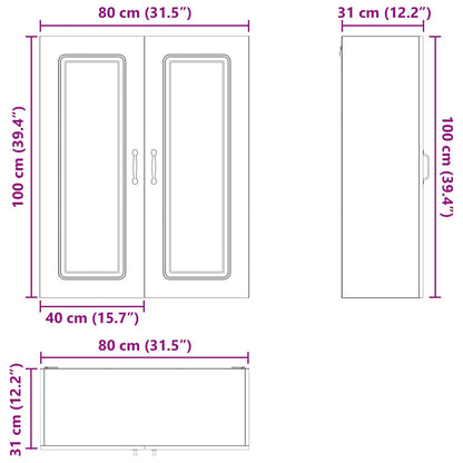 Pannello lavastoviglie Kalmar Rovere Sonoma 80 x 31 x 100 cm