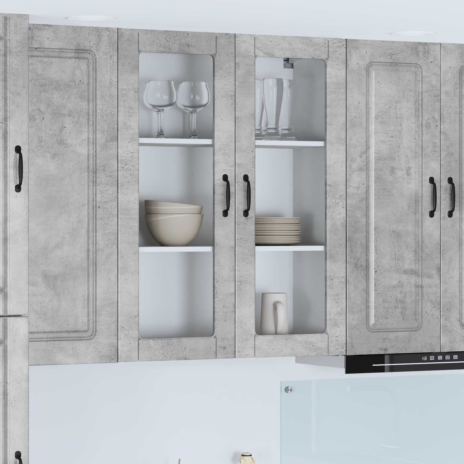 Pannello lavastoviglie Kalmar Grigio cemento 80 x 31 x 100 cm | homemem39