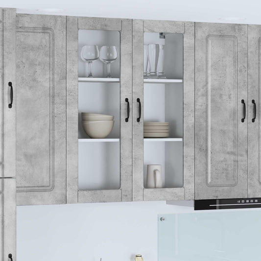 Pannello lavastoviglie Kalmar Grigio cemento 80 x 31 x 100 cm | homemem39