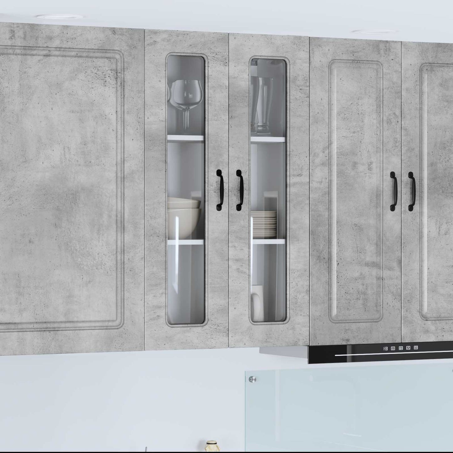 Pannello lavastoviglie Kalmar Grigio cemento 60 x 31 x 100 cm | homemem39