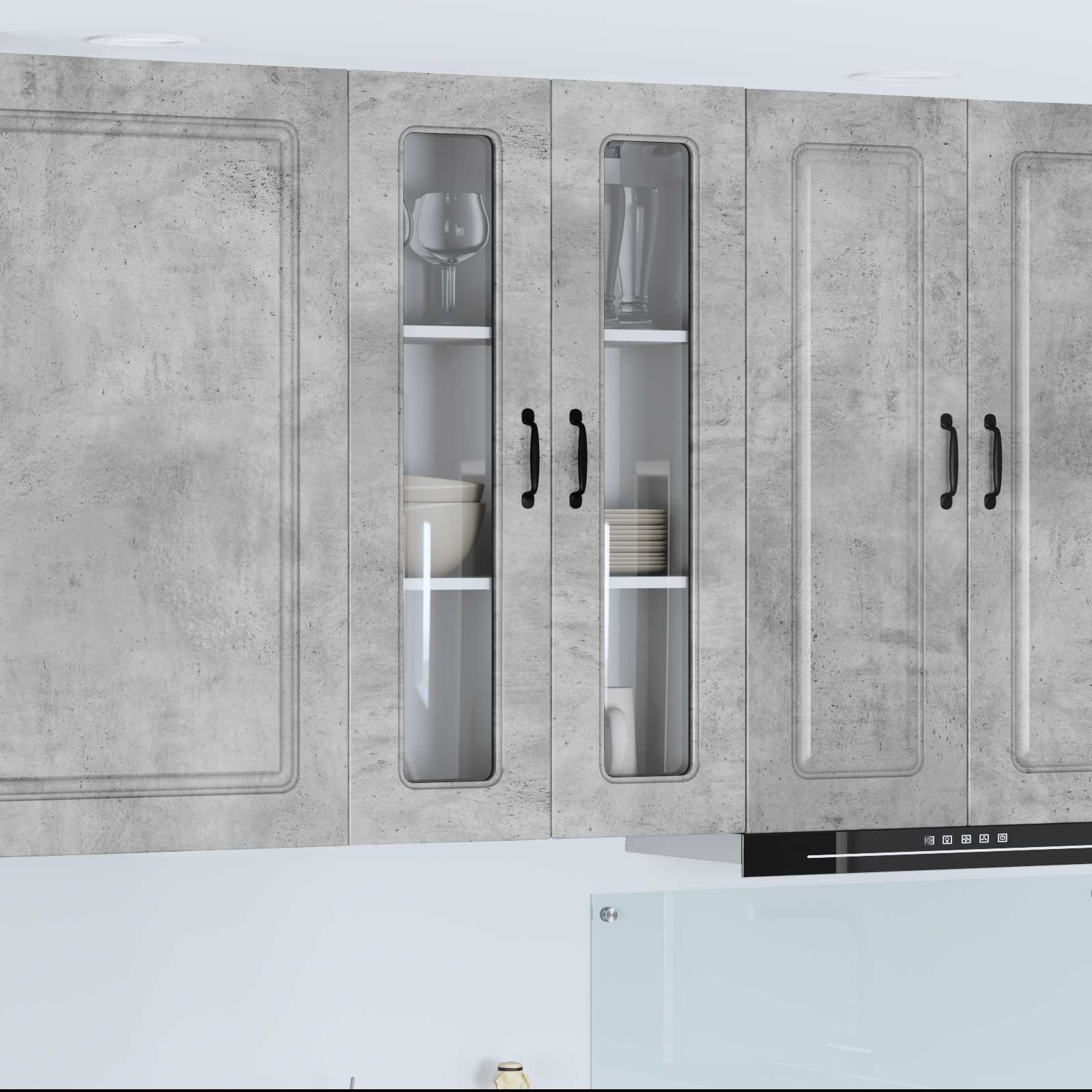 Pannello lavastoviglie Kalmar Grigio cemento 60 x 31 x 100 cm | homemem39