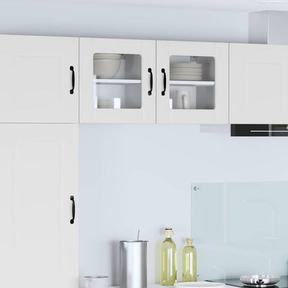 Mobile in vetro da parete LUCCA 2 pcs Bianco 40 x 31 x 40 cm | homemem39