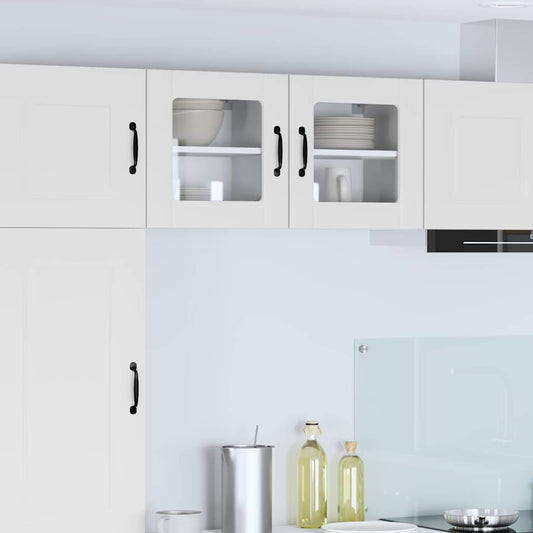 Mobile in vetro da parete LUCCA 2 pcs Bianco 40 x 31 x 40 cm | homemem39