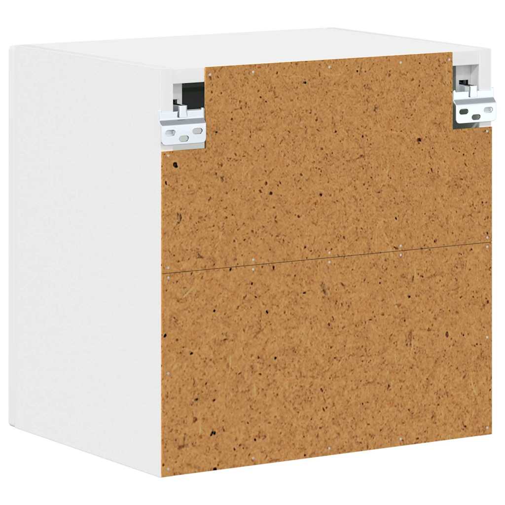 Mobile in vetro da parete LUCCA 2 pcs Bianco 40 x 31 x 40 cm | homemem39