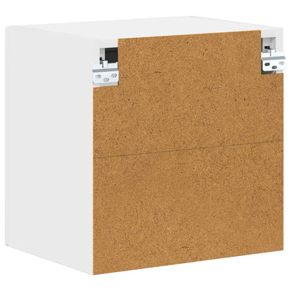 Mobile in vetro da parete LUCCA 2 pcs Bianco 40 x 31 x 40 cm