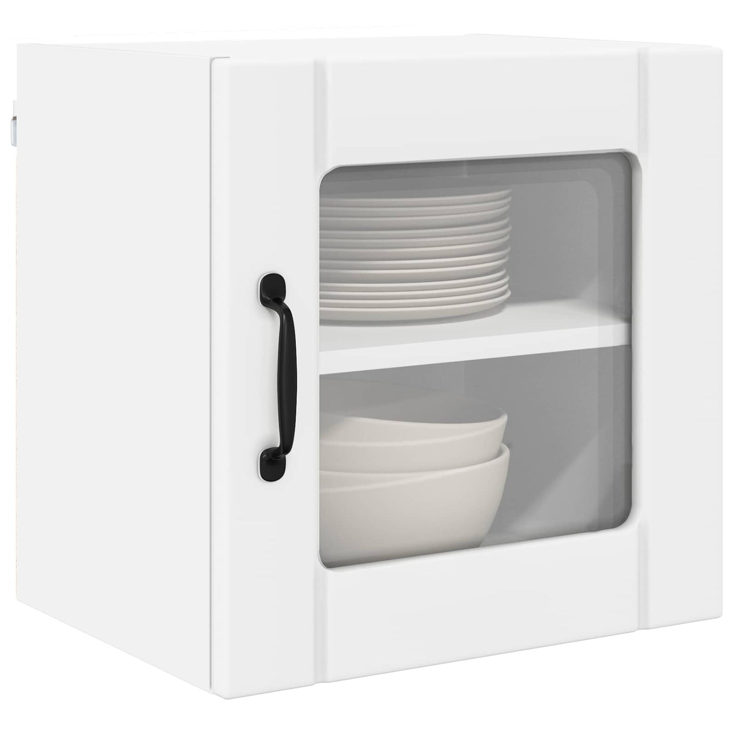 Mobile in vetro da parete LUCCA 2 pcs Bianco 40 x 31 x 40 cm