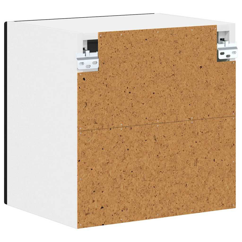 Mobile in vetro da parete LUCCA 2 pcs Nero 40 x 31 x 40 cm | homemem39