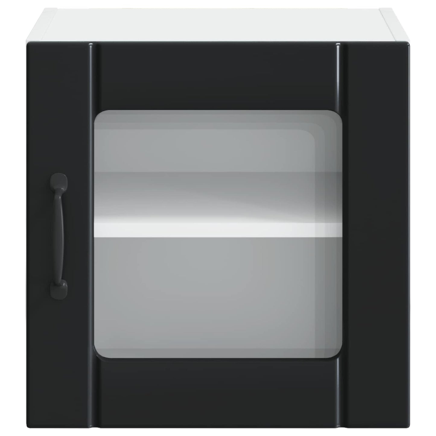 Mobile in vetro da parete LUCCA 2 pcs Nero 40 x 31 x 40 cm | homemem39