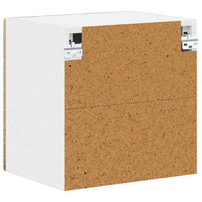 Mobile in vetro da parete LUCCA 2 pcs Rovere Sonoma | homemem39