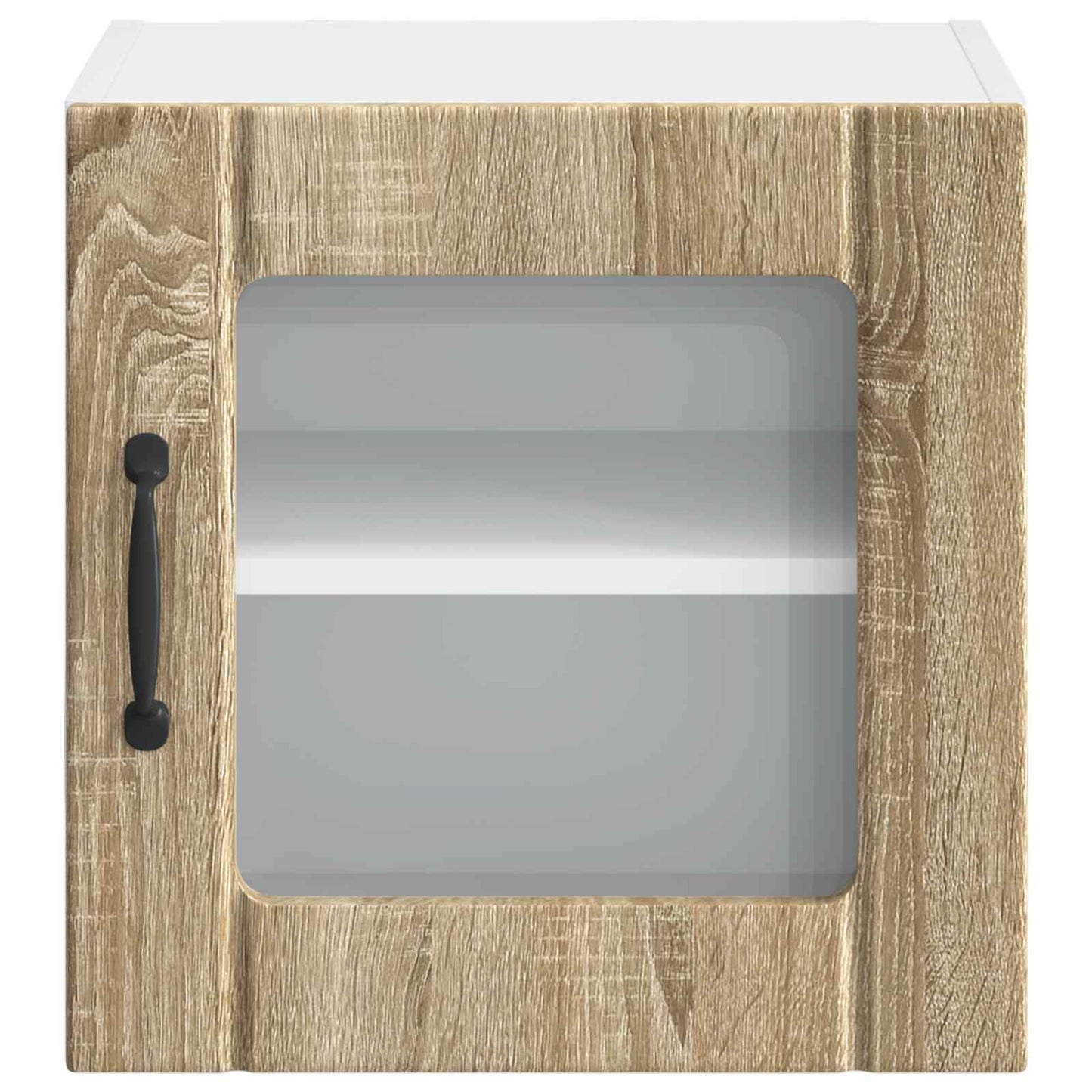 Mobile in vetro da parete LUCCA 2 pcs Rovere Sonoma | homemem39