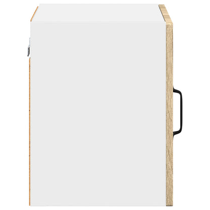 Mobile in vetro da parete LUCCA 2 pcs Rovere Sonoma | homemem39