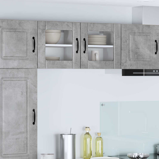Mobile in vetro da parete LUCCA Grigio Cemento 40 x 31 x 40 cm | homemem39