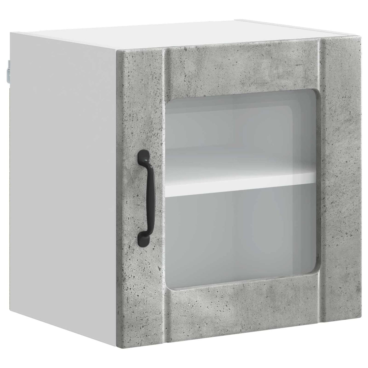 Mobile in vetro da parete LUCCA 2 pcs Grigio Cemento | homemem39