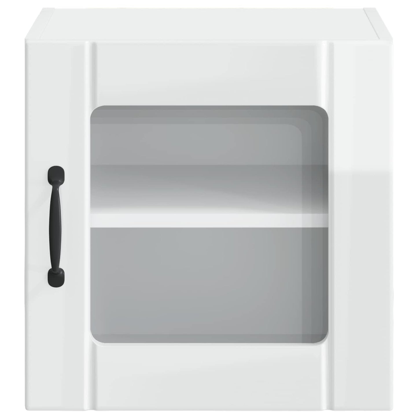Mobile in vetro da parete LUCCA Bianco Lucido 40 x 31 x 40 cm | homemem39