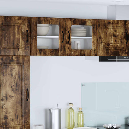 Mobile in vetro da parete LUCCA Rovere Fumo 40 x 31 x 40 cm | homemem39