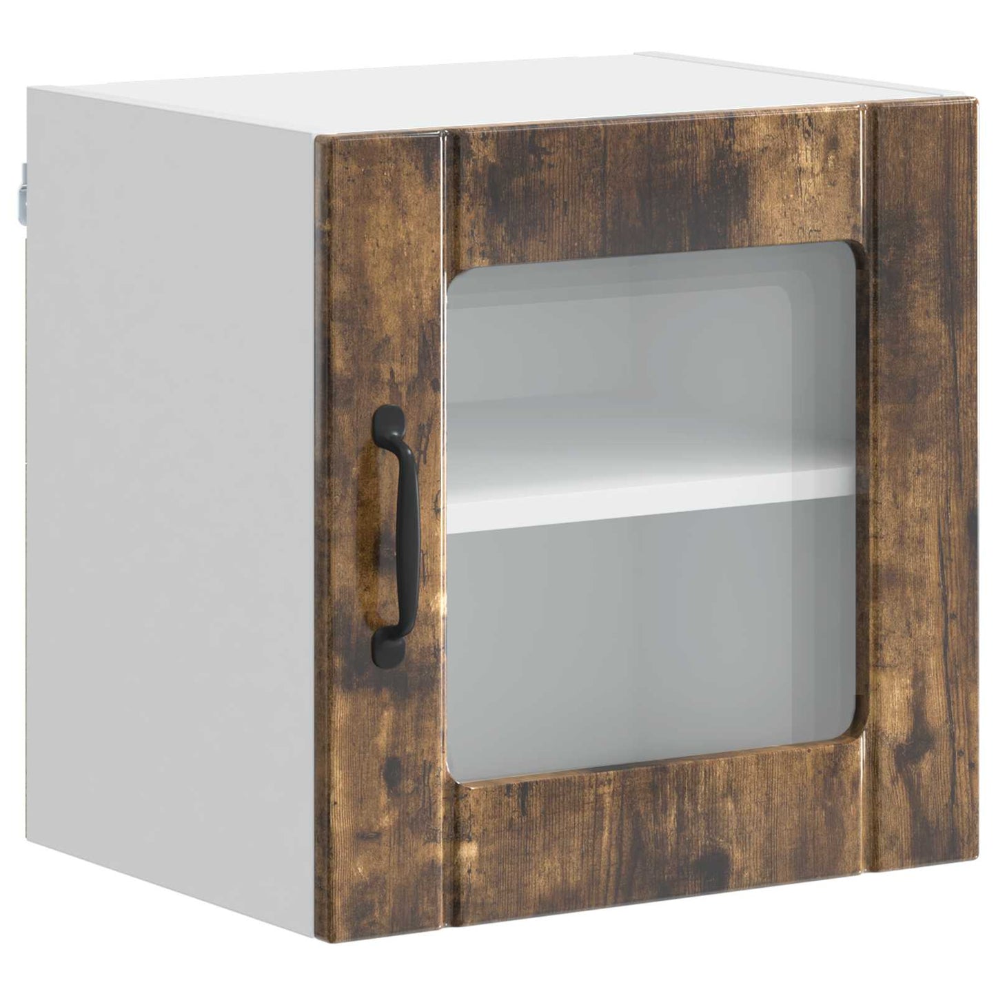 Mobile in vetro da parete LUCCA Rovere Fumo 40 x 31 x 40 cm | homemem39