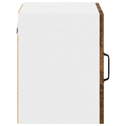 Mobile in vetro da parete LUCCA 2 pcs Rovere Fumo | homemem39