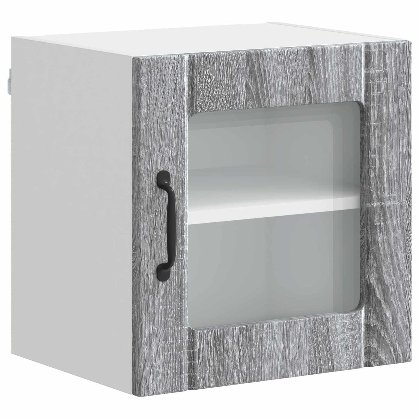 Mobile in vetro da parete LUCCA Grigio Sonoma 40 x 31 x 40 cm | homemem39