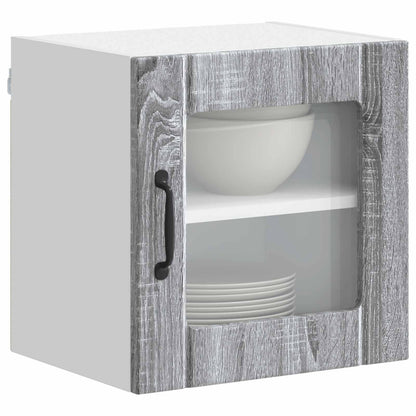 Mobile in vetro da parete LUCCA Grigio Sonoma 40 x 31 x 40 cm | homemem39