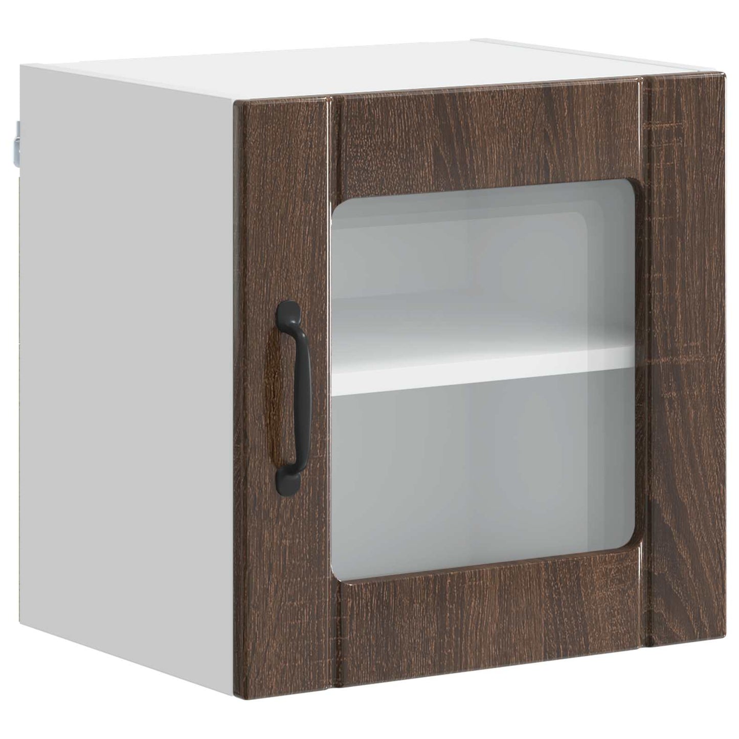 Mobile in vetro da parete LUCCA Rovere Marrone 40 x 31 x 40 cm