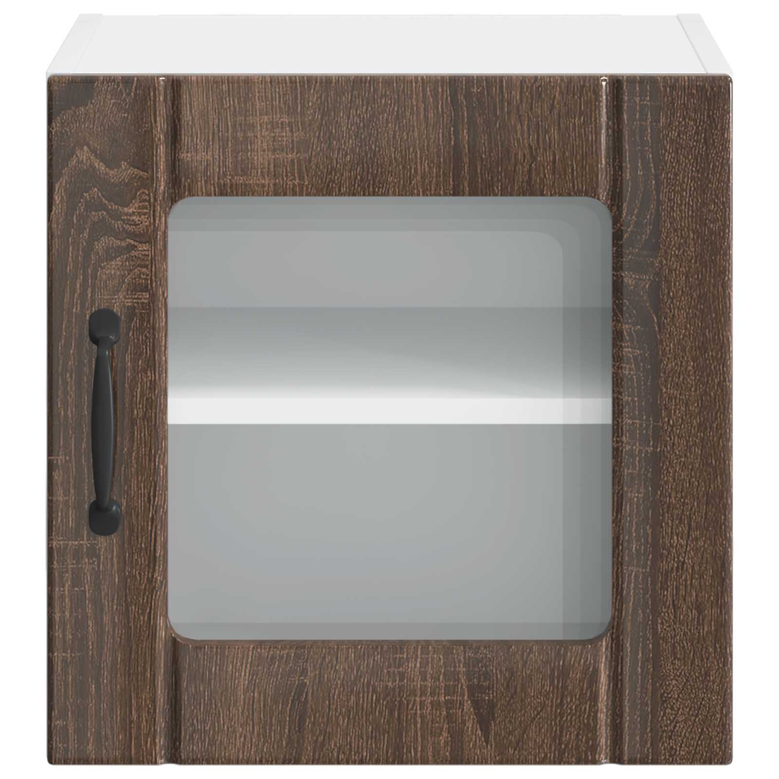 Mobile in vetro da parete LUCCA Rovere Marrone 40 x 31 x 40 cm | homemem39