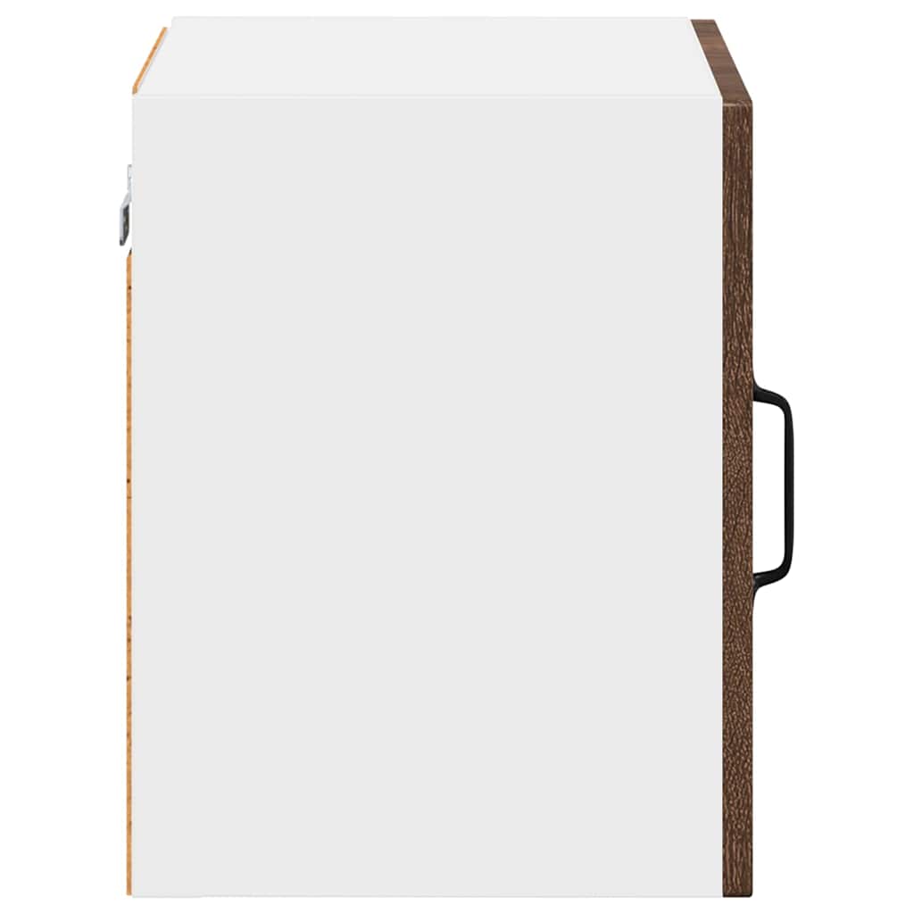 Mobile in vetro da parete LUCCA 2 pcs Rovere Marrone | homemem39