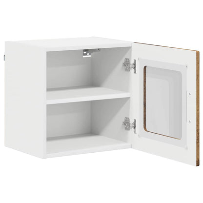 Mobile in vetro da parete LUCCA Legno antico 40 x 31 x 40 cm | homemem39