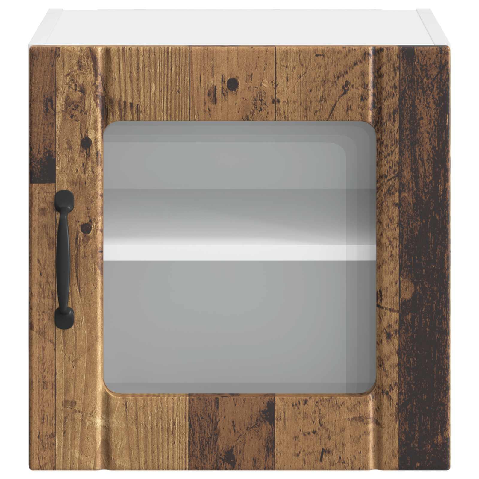 Mobile in vetro da parete LUCCA Legno antico 40 x 31 x 40 cm | homemem39