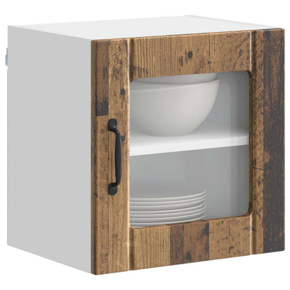 Mobile in vetro da parete LUCCA Legno antico 40 x 31 x 40 cm | homemem39