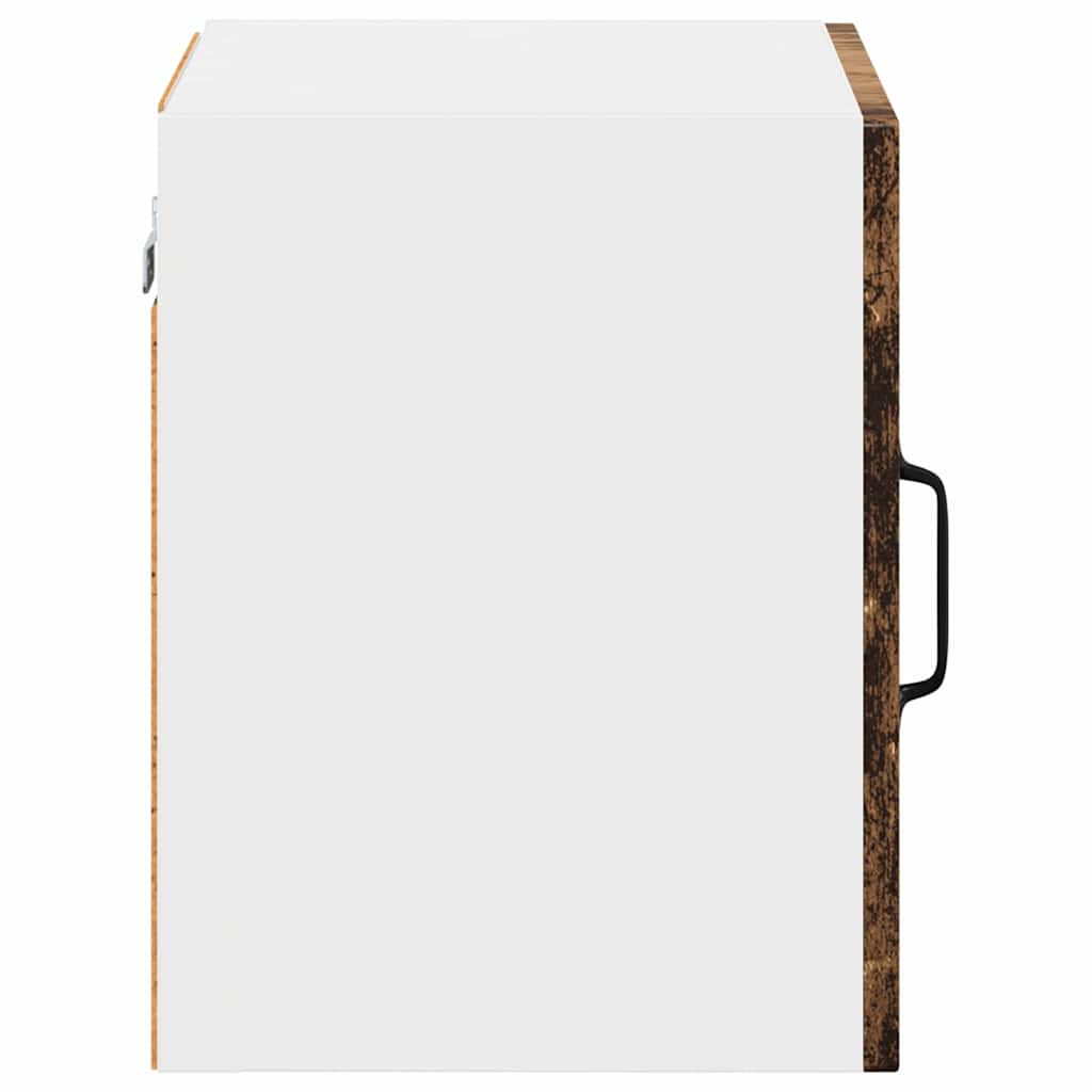 Mobile in vetro da parete LUCCA 2 pcs Legno antico | homemem39