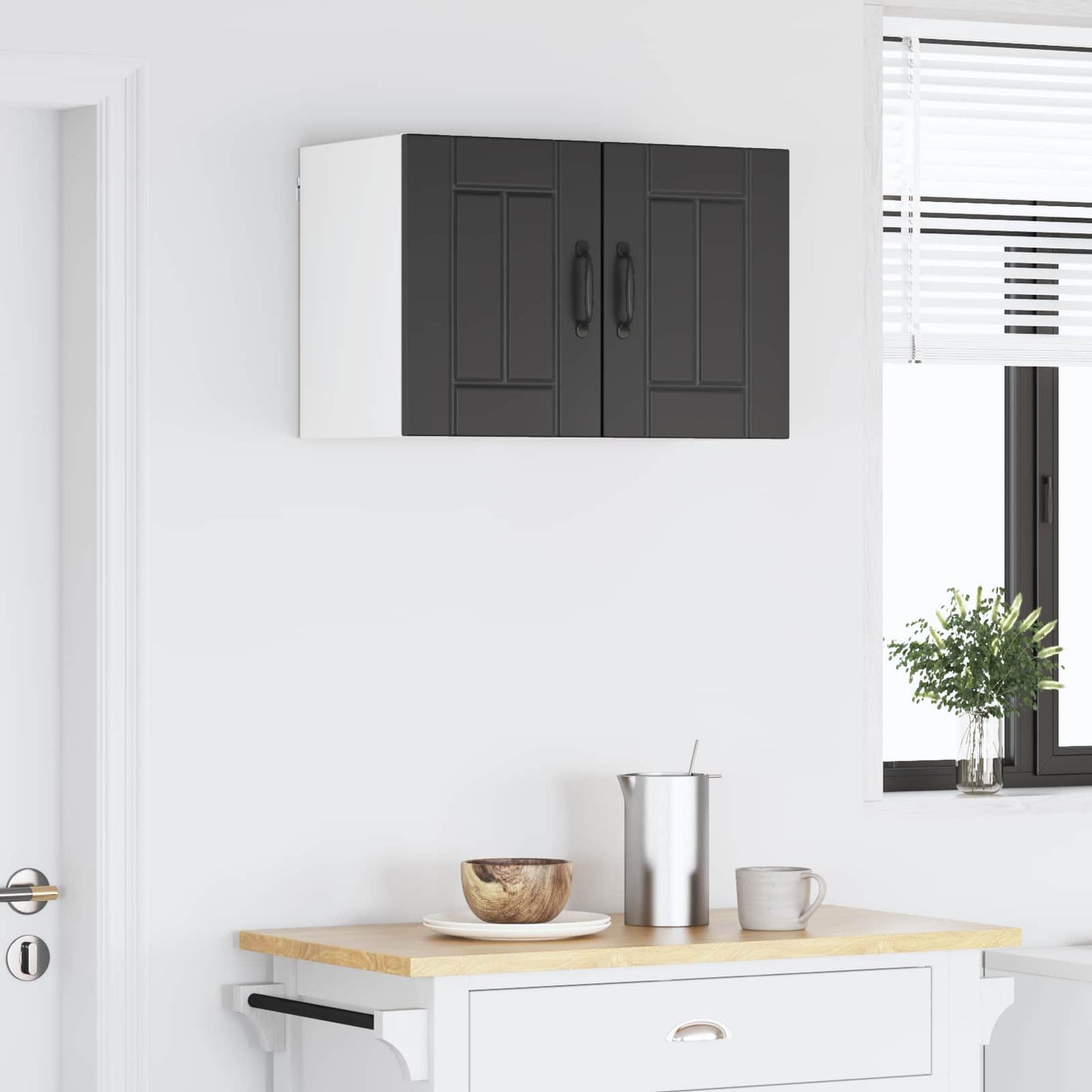 Armadietto a muro LUCCA 2 pcs Nero 30 x 31 x 40 cm | homemem39