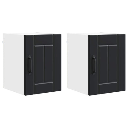 Armadietto a muro LUCCA 2 pcs Nero 30 x 31 x 40 cm | homemem39