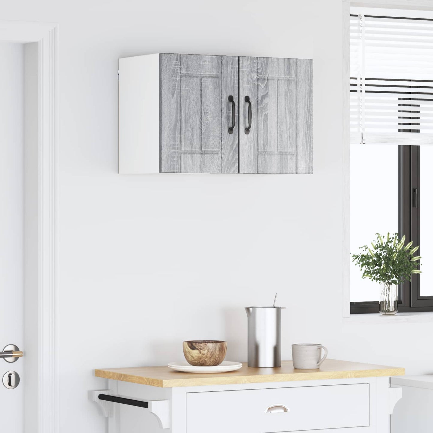 Armadietto a muro LUCCA 2 pcs Grigio Sonoma 30 x 31 x 40 cm | homemem39