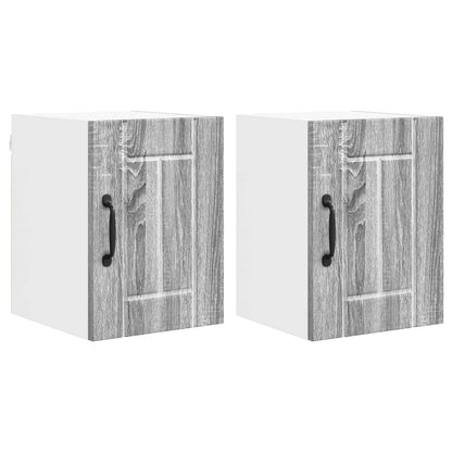 Armadietto a muro LUCCA 2 pcs Grigio Sonoma 30 x 31 x 40 cm | homemem39